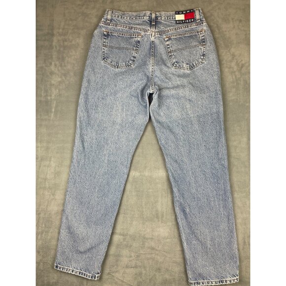 Tommy Hilfiger Denim - VTG Tommy Hilfiger Perfect Jeans Womens 16L High Rise Light Wash Flag 90s Denim